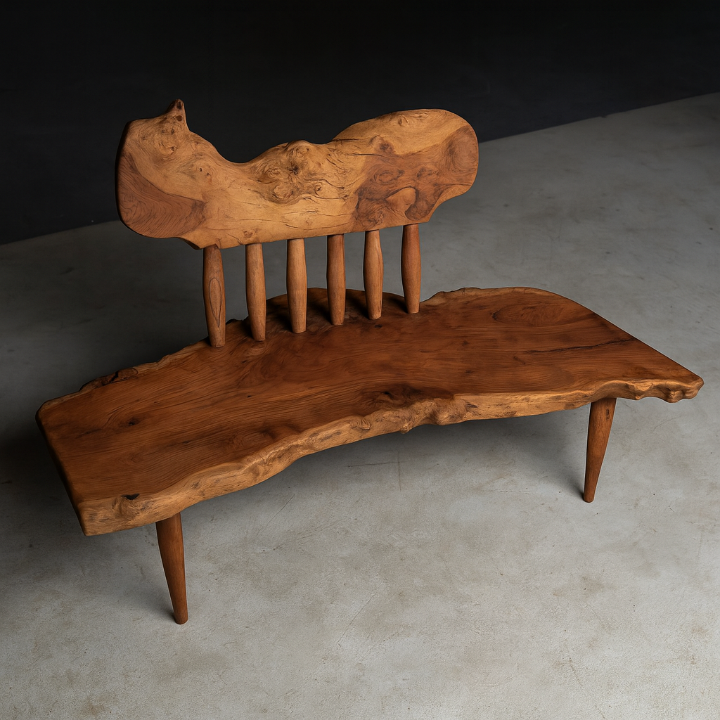 Outdoor sculptural backrest