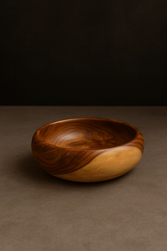 Hand-Turned Wooden Bowl