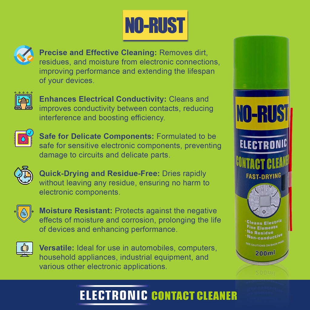 No Rust Electronic Contact Cleaner 250 ML
